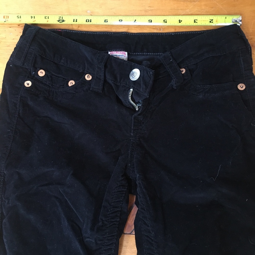 True Religion *Rare* Vintage Black Jeans, Size 28 - Picture 1 of 8